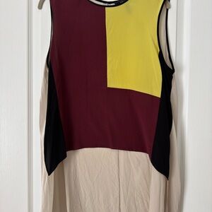 Colorblock Sleeveless Dress